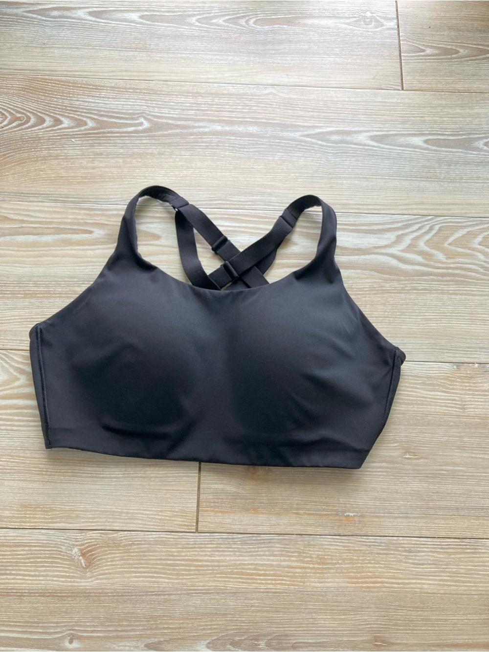 lululemon athletica Black Crisscross Back Sports Bra